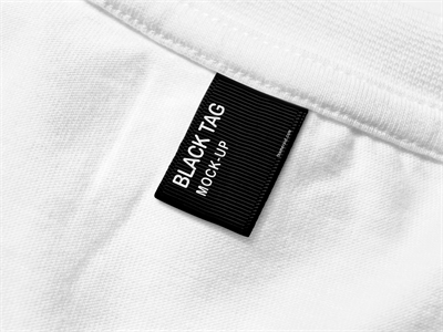 文创T恤短袖吊牌领标品牌样机