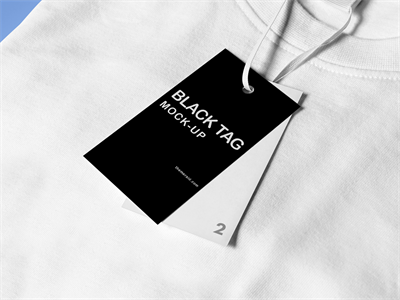 文创T恤短袖吊牌领标品牌样机
