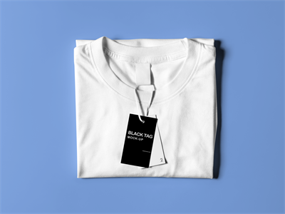 文创T恤短袖吊牌领标品牌样机
