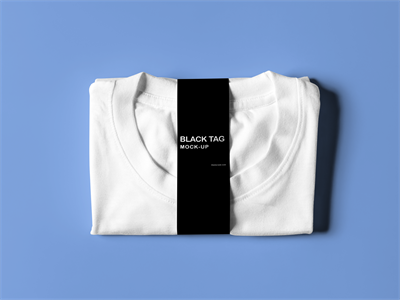 文创T恤短袖吊牌领标品牌样机