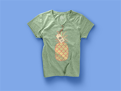 文创T恤短袖吊牌领标品牌样机