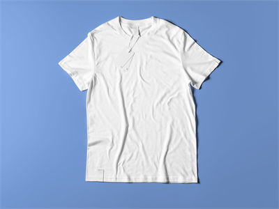 文创T恤短袖吊牌领标品牌样机