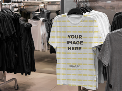 T恤服装卖场样机