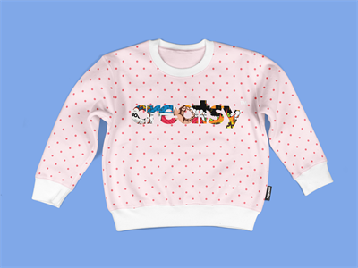 儿童装背心卫衣T恤袜子样机