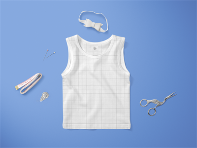 儿童装背心卫衣T恤袜子样机