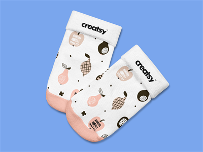 儿童装背心卫衣T恤袜子样机