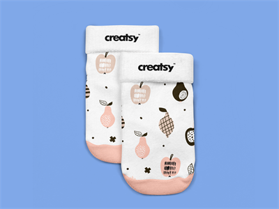 儿童装背心卫衣T恤袜子样机