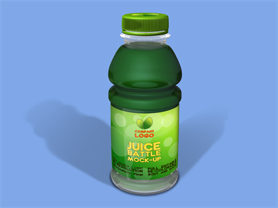 果汁包装玻璃瓶水瓶样机