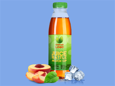 果汁包装玻璃瓶水瓶样机