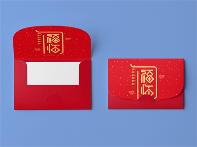 红包贴图样机