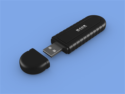 简洁存储U盘智能贴图样机