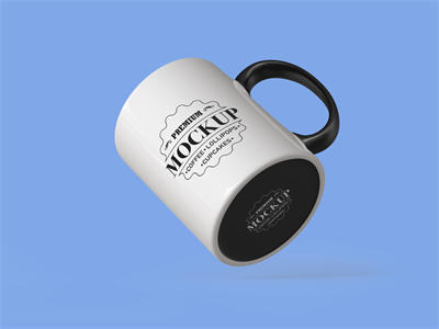 马克杯LOGO贴图瓷杯茶杯样机