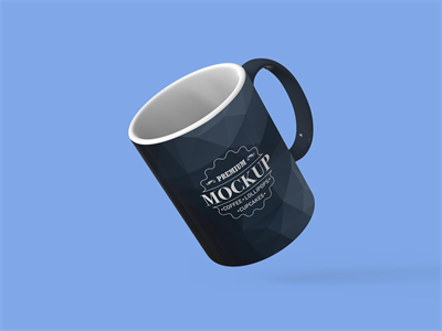 马克杯LOGO贴图瓷杯茶杯样机