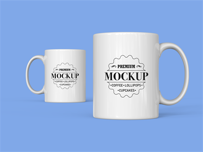 马克杯LOGO贴图瓷杯茶杯样机