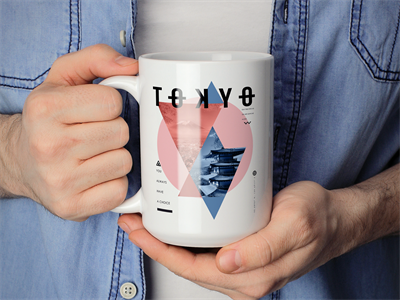 水杯茶杯马克杯咖啡杯瓷杯杯子贴图样机