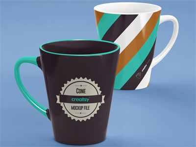 水杯茶杯马克杯咖啡杯瓷杯杯子贴图样机