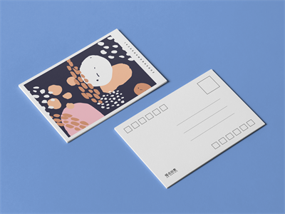 明信片样机