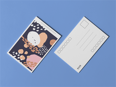明信片样机