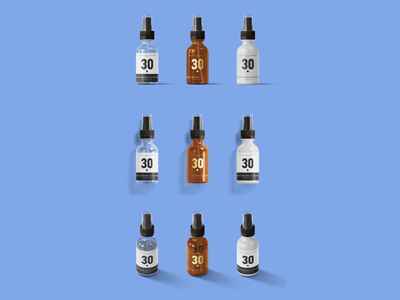 喷雾瓶化妆水补水透明塑料小喷瓶样机