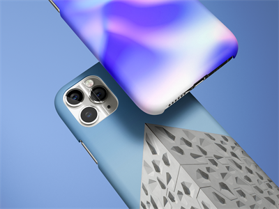 iphone11pro手机壳贴图贴图样机