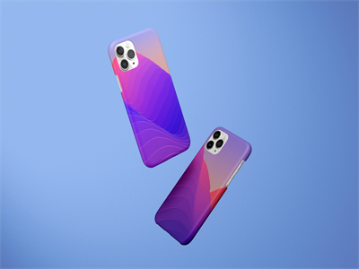 iphone11pro手机壳贴图贴图样机