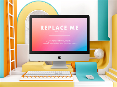 苹果电脑iMac样机