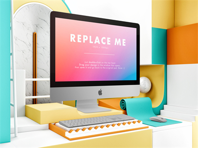 苹果电脑iMac样机