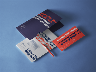 商业信封样机