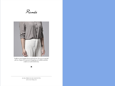 时尚小清新女装明信片样机