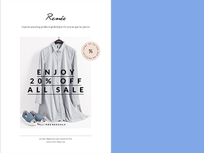 时尚小清新女装明信片样机