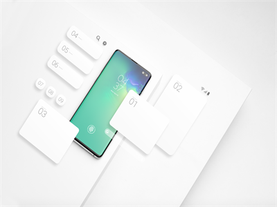 手机UI浮动样机