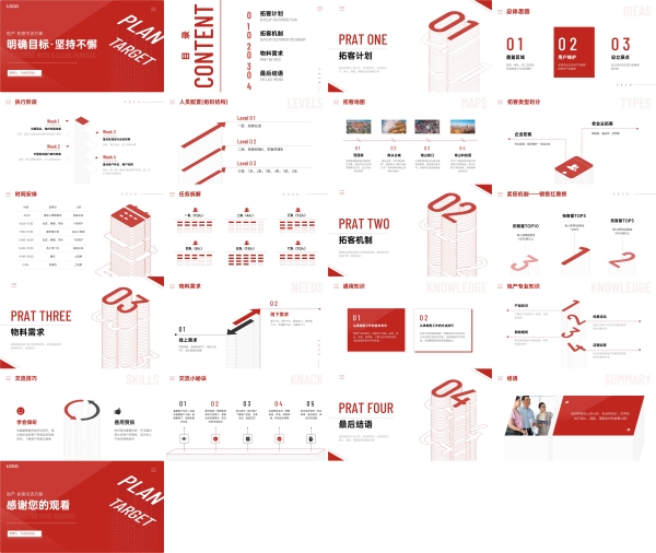 高级感潮酷新媒体商务活动策划工作总结项目汇报素材ppt模版