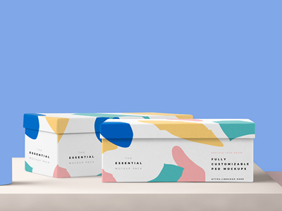 包装盒鞋盒纸盒样机