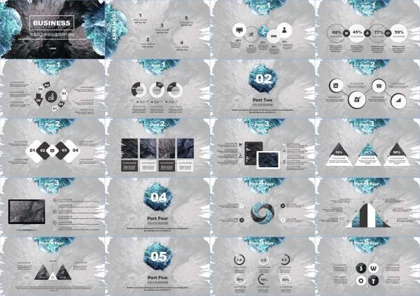 高级感国外欧美简约极简毕业答辩工作总结汇报素材ppt模版