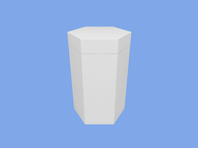 六角包装盒样机