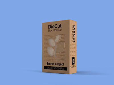 牛皮镂空产品盒样机