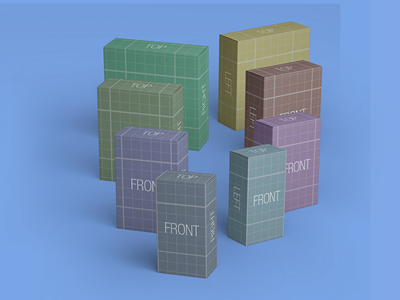 各种大小盒子样机