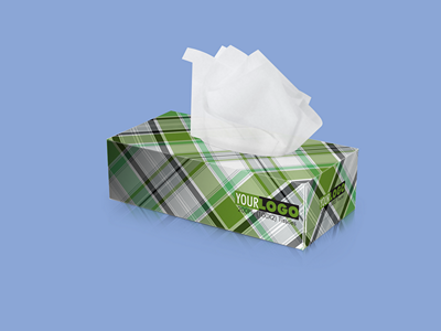 餐巾纸纸盒样机