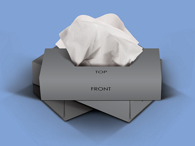 餐巾纸纸盒样机