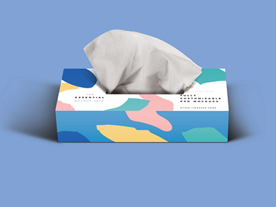 餐巾纸纸盒样机