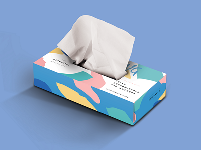 餐巾纸纸盒样机