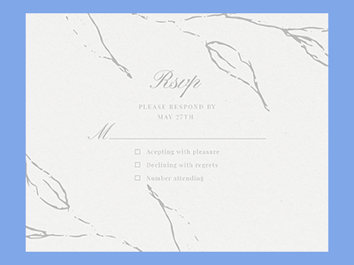 优雅手绘花卉图案高档浪漫婚礼主题邀请函贺卡