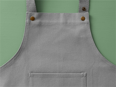 刺绣衣服补丁标签缝制logo图案效果展示围裙布料