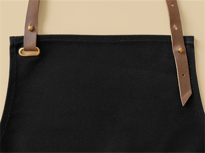 刺绣衣服补丁标签缝制logo图案效果展示围裙布料