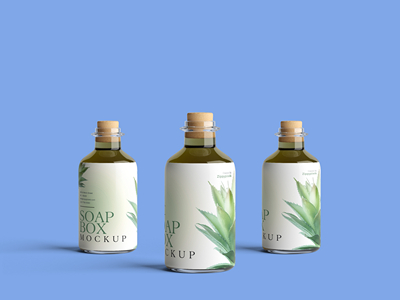 玻璃瓶水瓶饮料瓶罐子样机