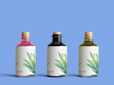 玻璃瓶水瓶饮料瓶罐子样机