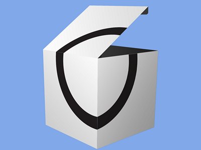 包装盒方盒纸盒样机