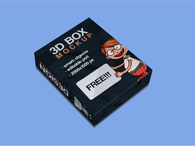 纸盒方形盒包装盒样机
