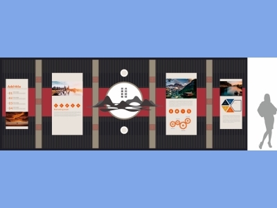 企业单位学校社区文化墙历程历史背景墙办公室装饰cdr格式