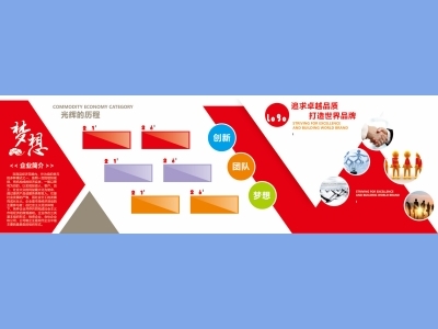 企业单位学校社区文化墙历程历史背景墙办公室装饰cdr格式